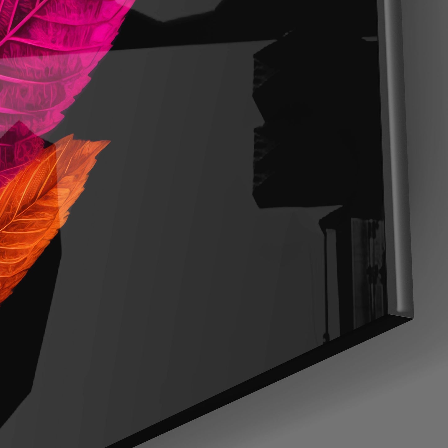 Leaves Glass Wall Art