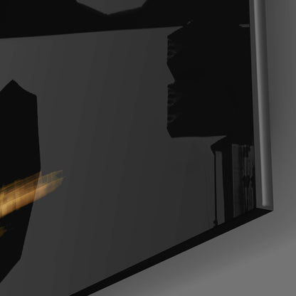 Flame Dancer Glass Wall Art