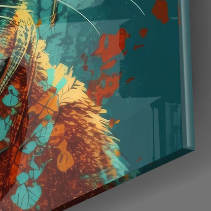 Intellectual Cat Glass Wall Art