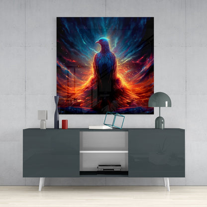 Phoenix Glass Wall Art