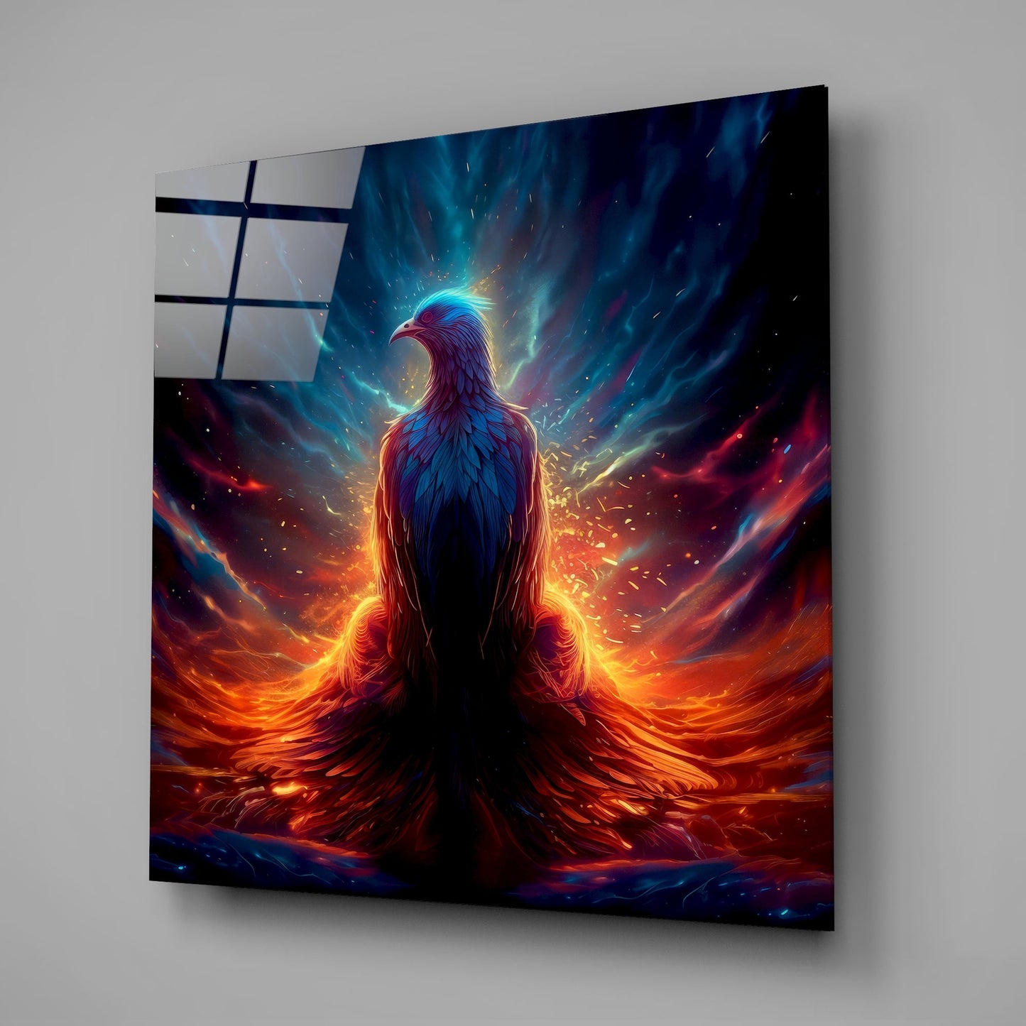Phoenix Glass Wall Art