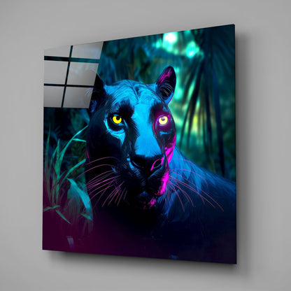 Panther Glass Wall Art