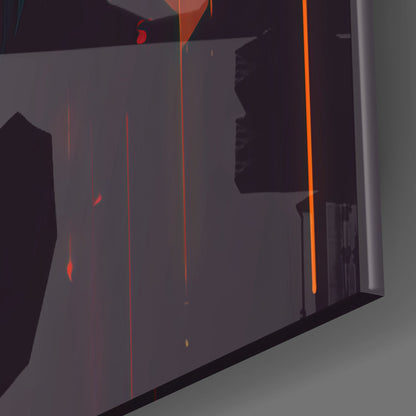 Ape the Thinker Glass Wall Art