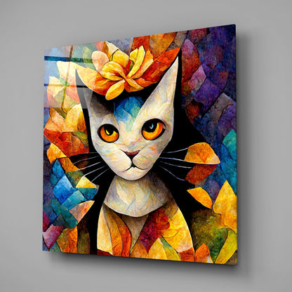 Amigucat Glass Wall Art