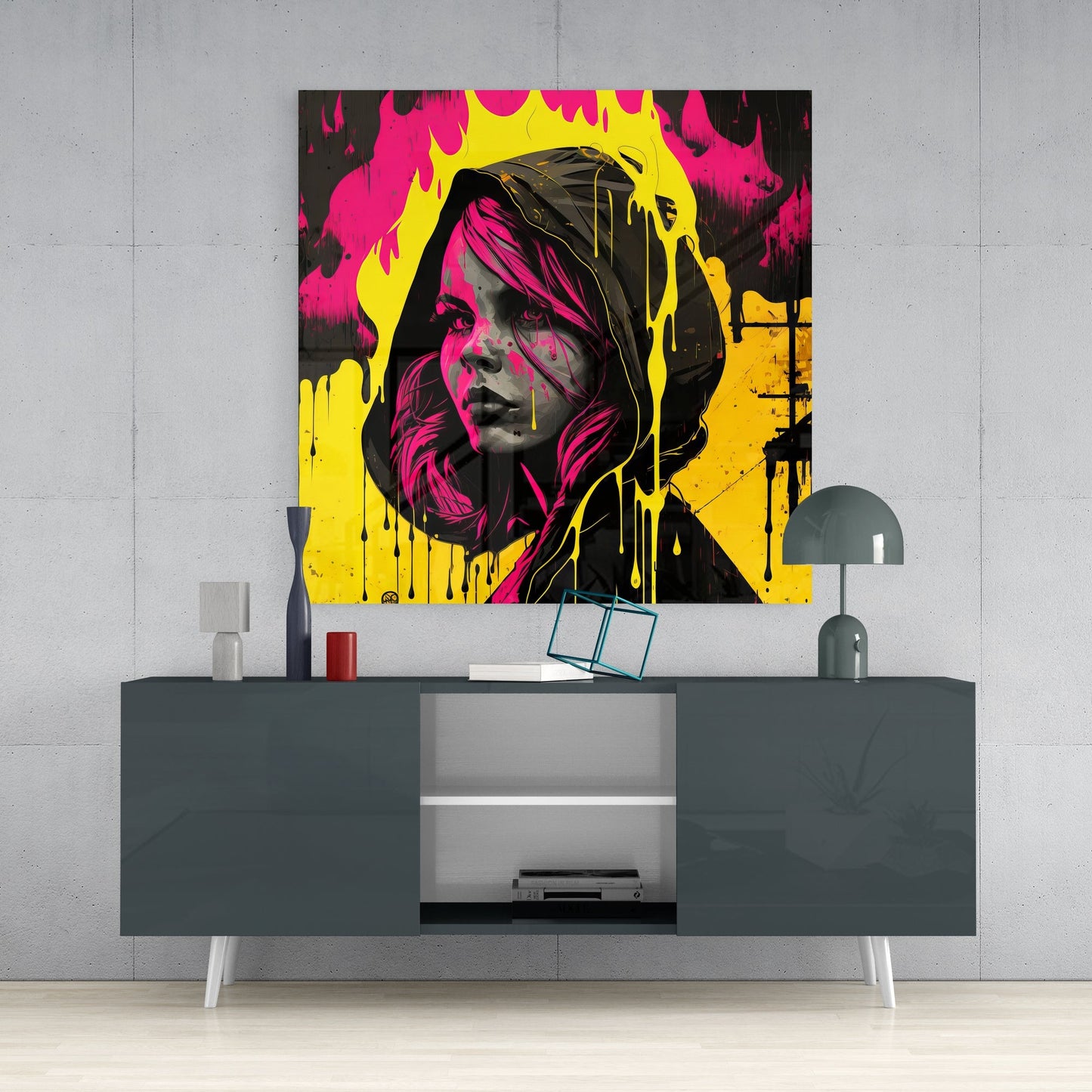 Woman Glass Wall Art