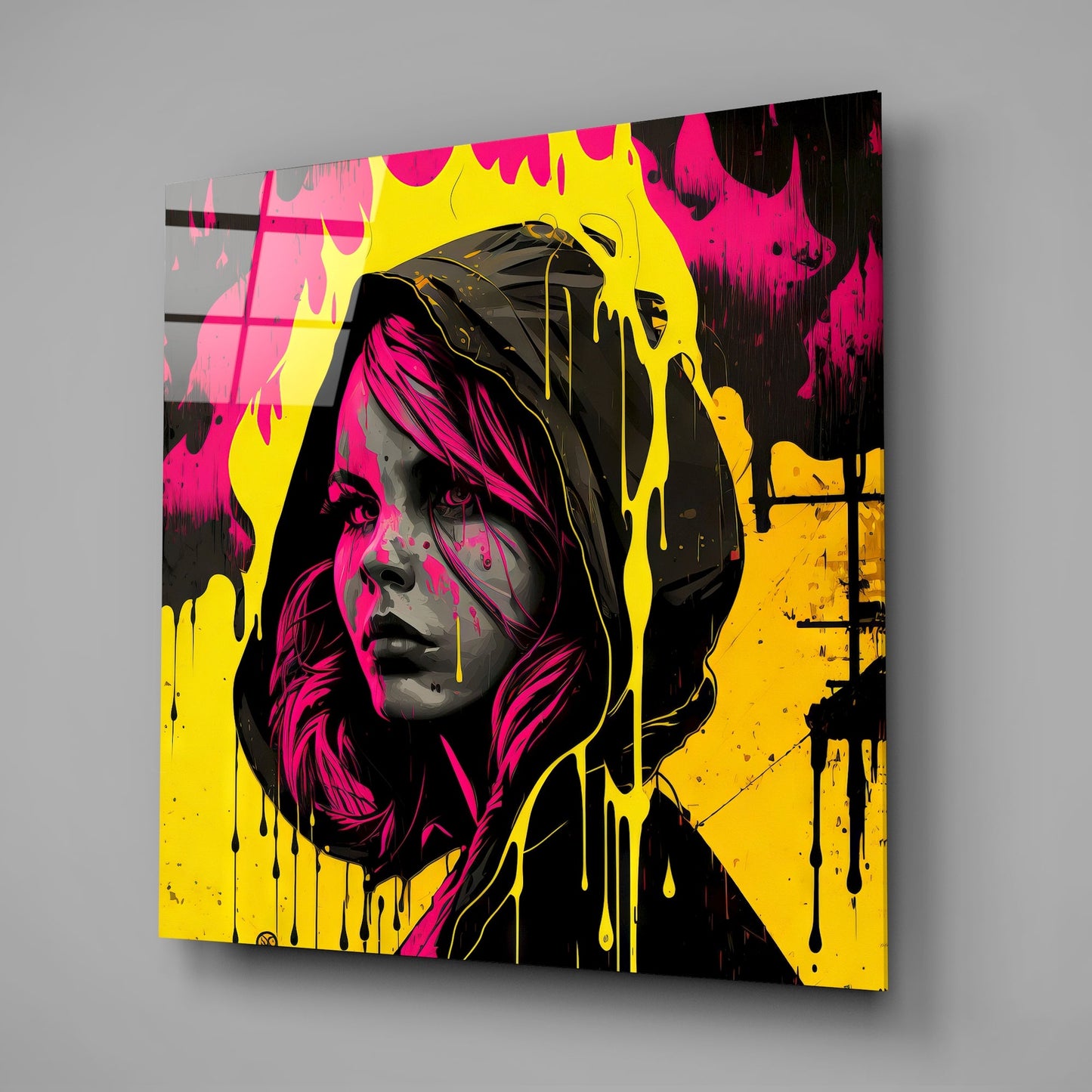 Woman Glass Wall Art