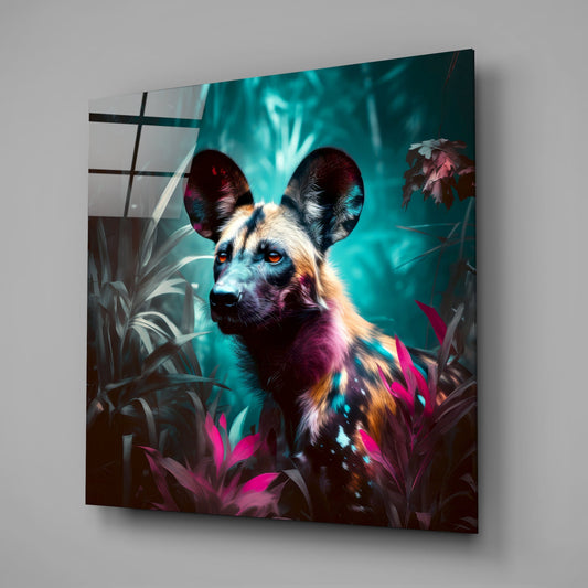 Forest Dog Glass Wall Art