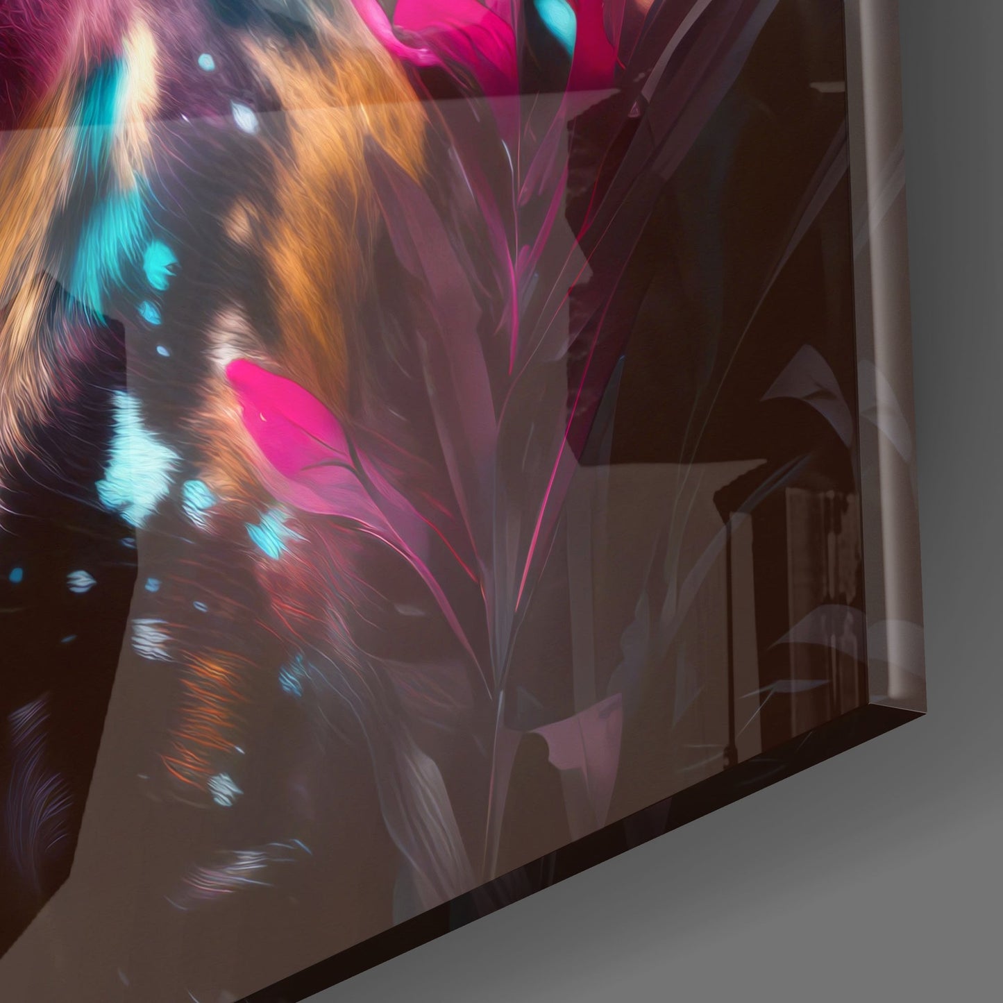 Forest Dog Glass Wall Art