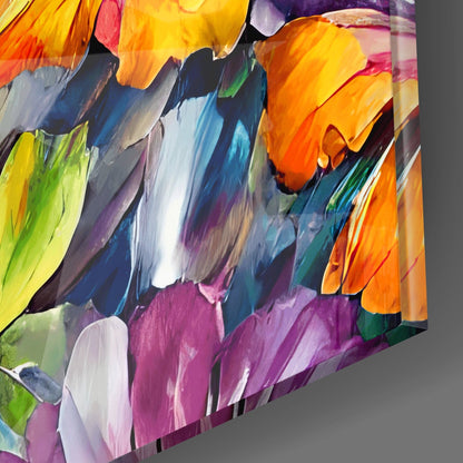 Flowers Glass Wall Art