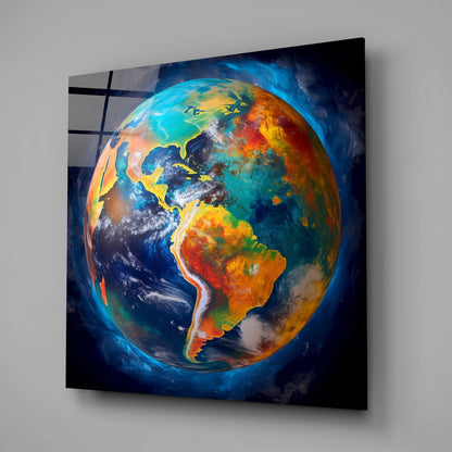 Earth Glass Wall Art