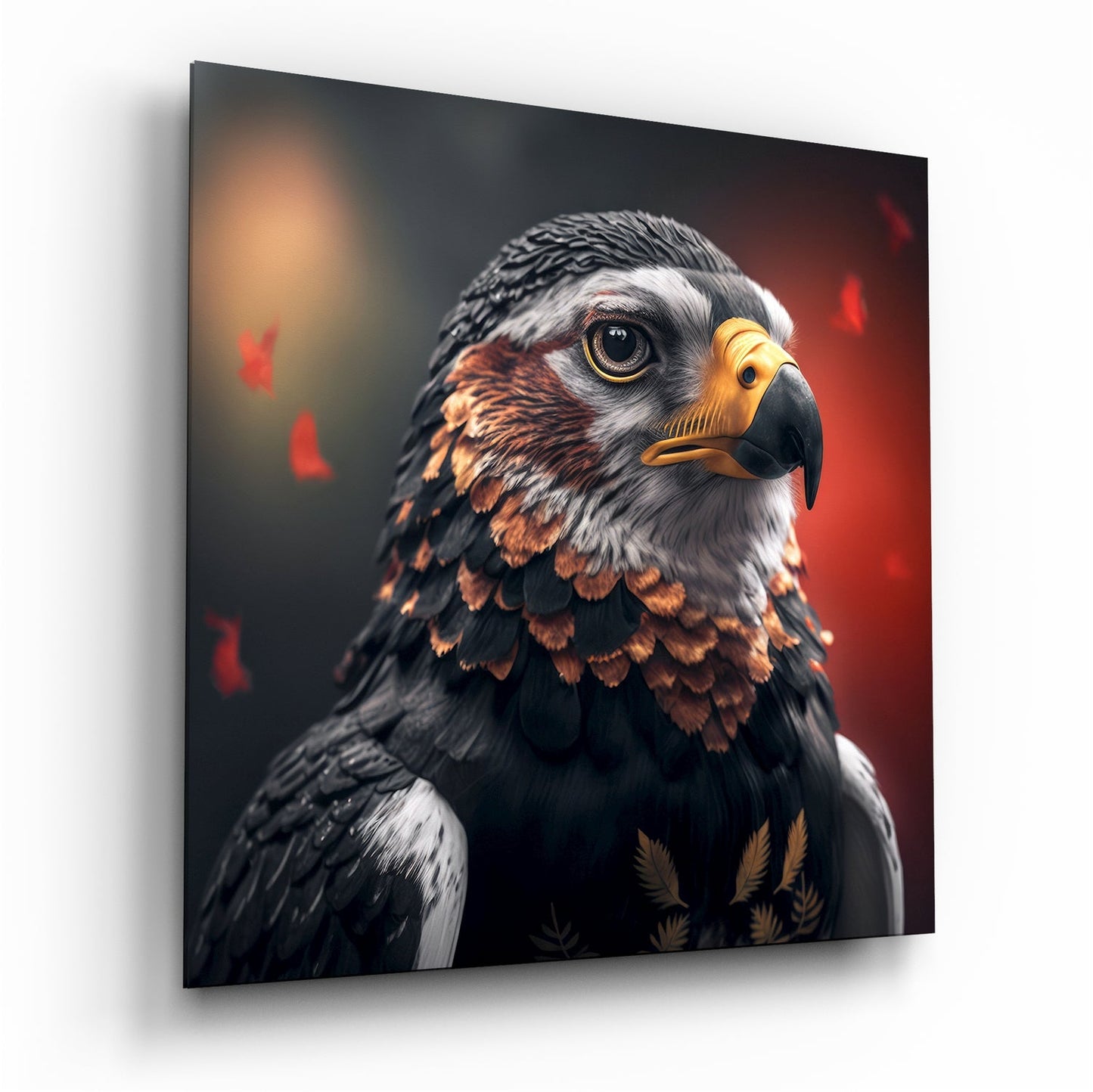 Eagle glass wall art print