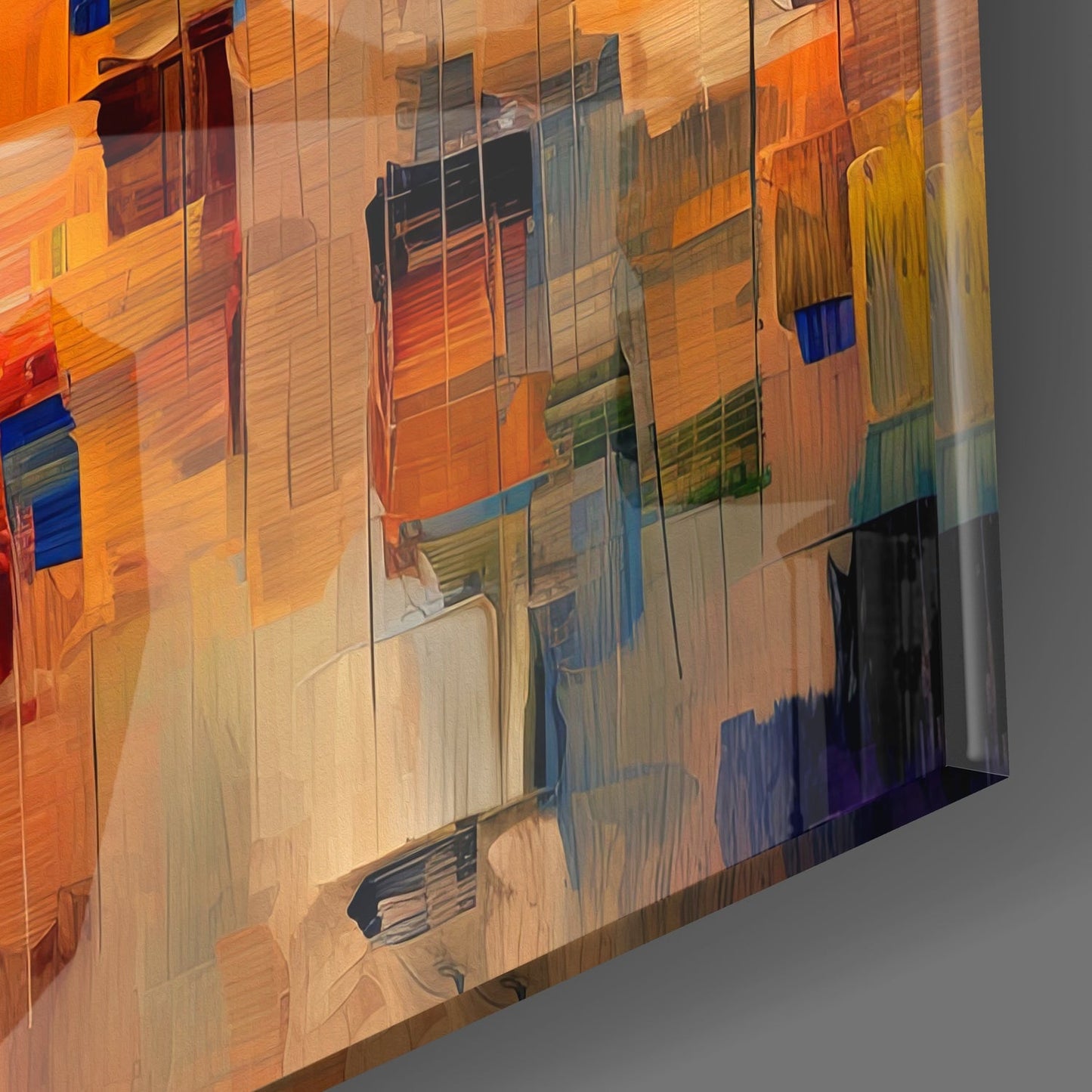 Homes Glass Wall Art