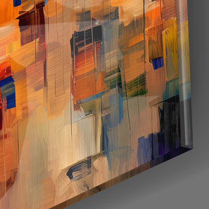 Homes Glass Wall Art