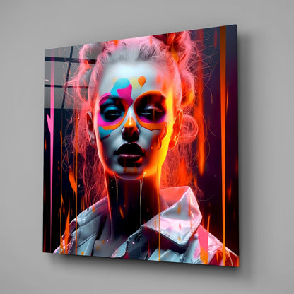 Woman Glass Wall Art