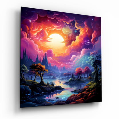 Dreamland glass wall art