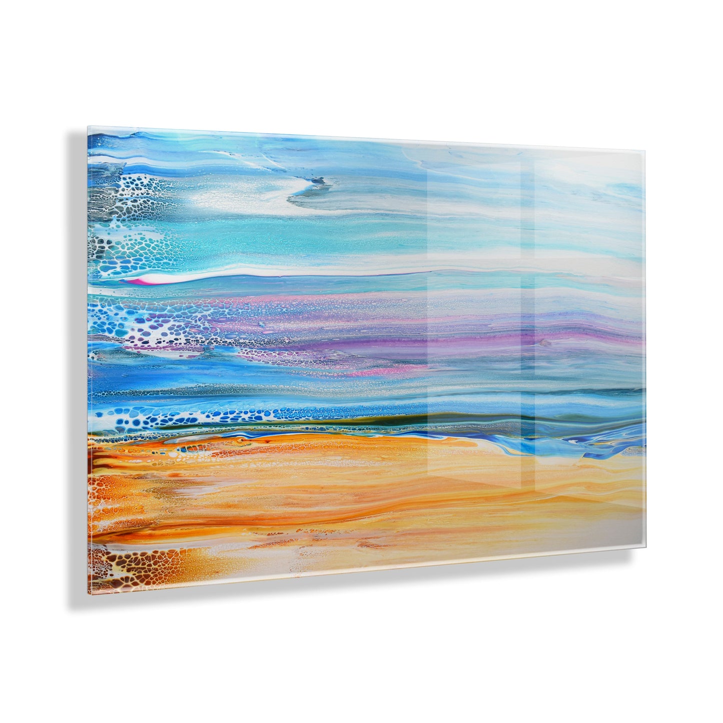 Sand and Surf Floating Acrylic Wall Art