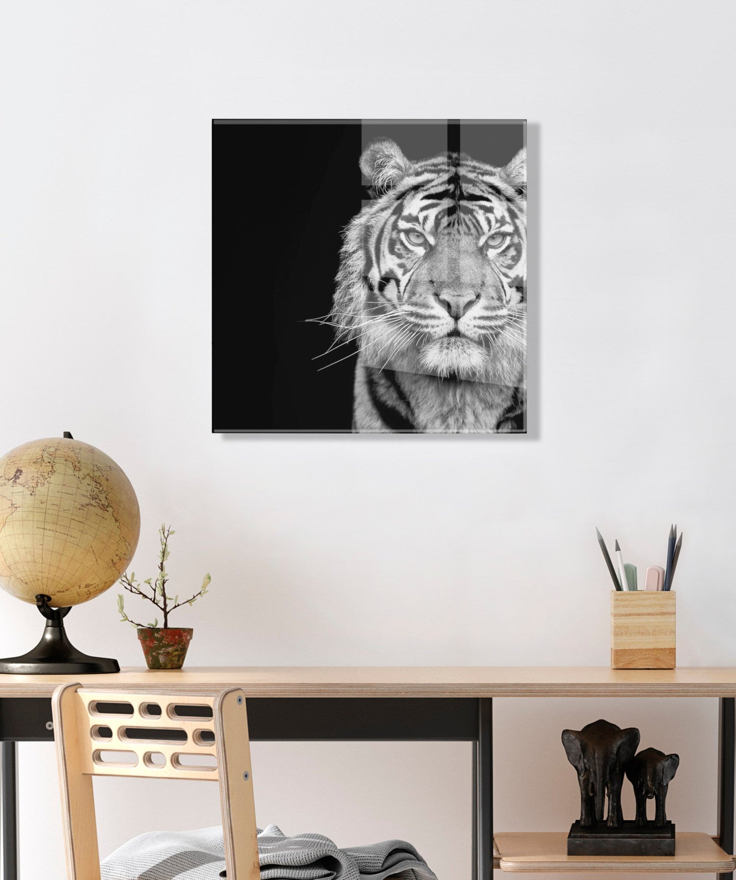 Minimalist Tiger Acrylic Wall Art