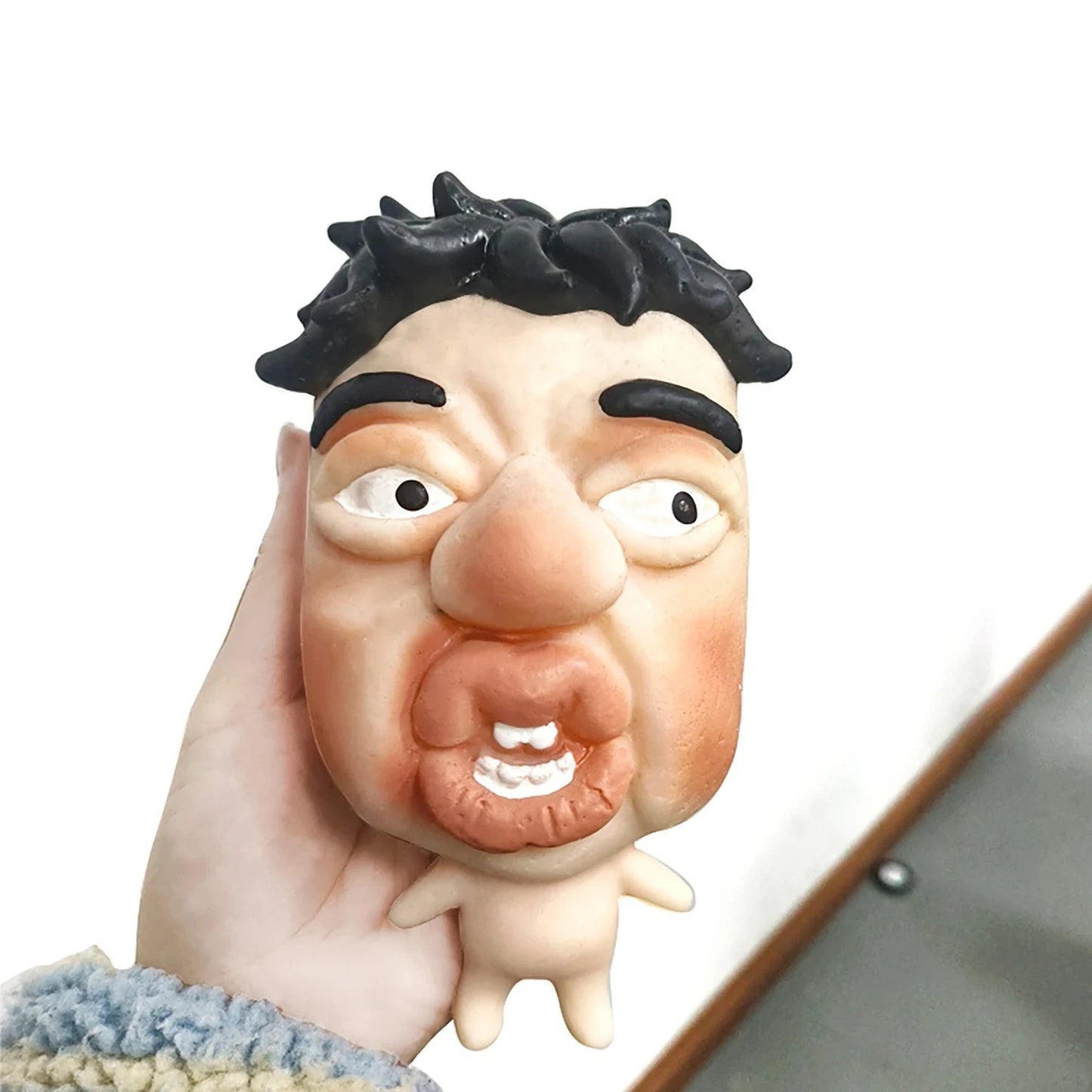 soft rubber stress toy close-up