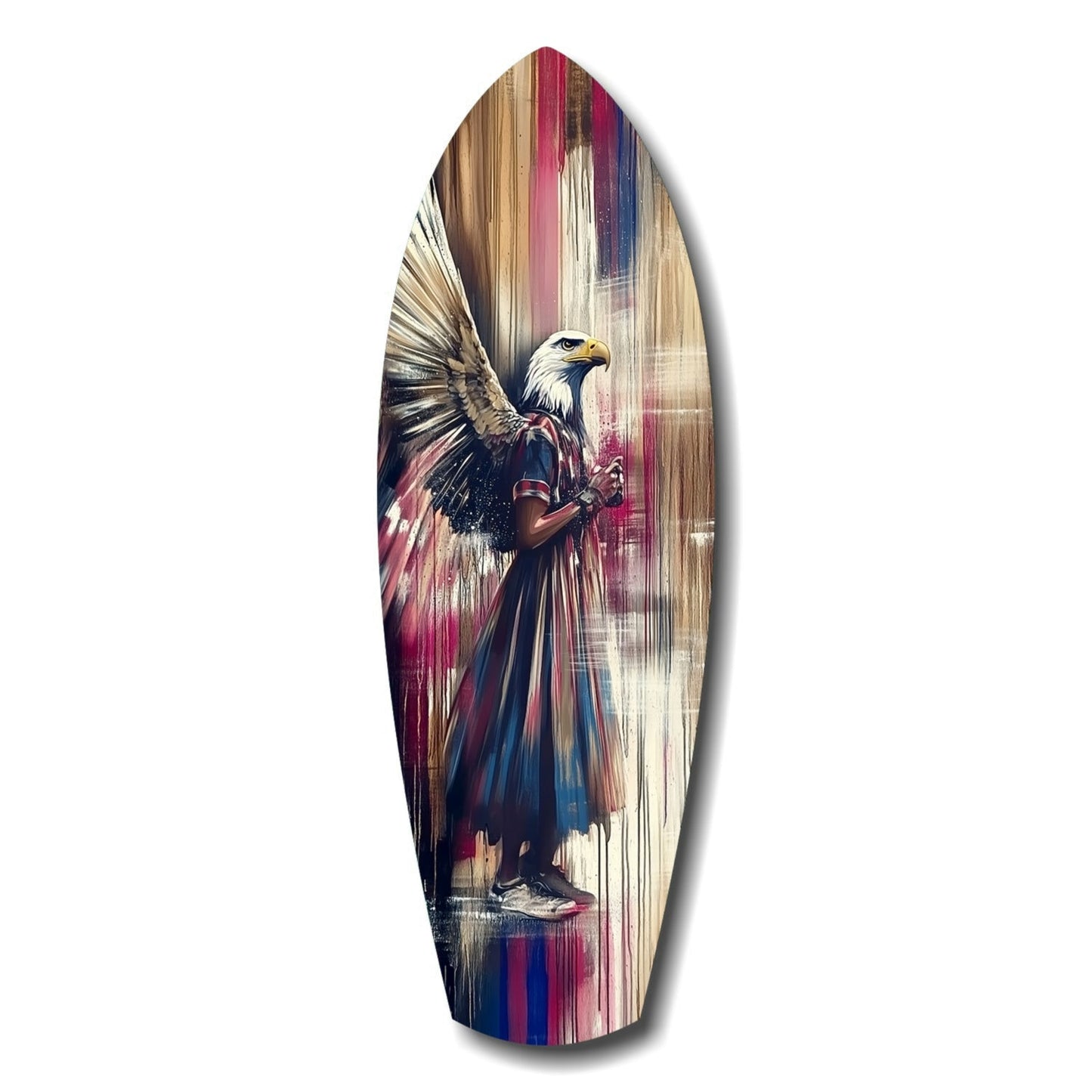 American eagle glass wall art printed on tempered glass