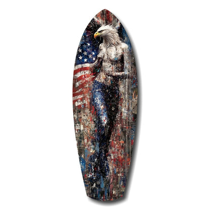 Eagle glass wall art printed on tempered glass