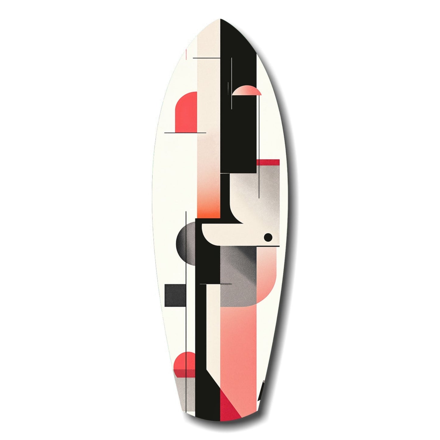 Modern Wave Harmony coastal glass wall art print