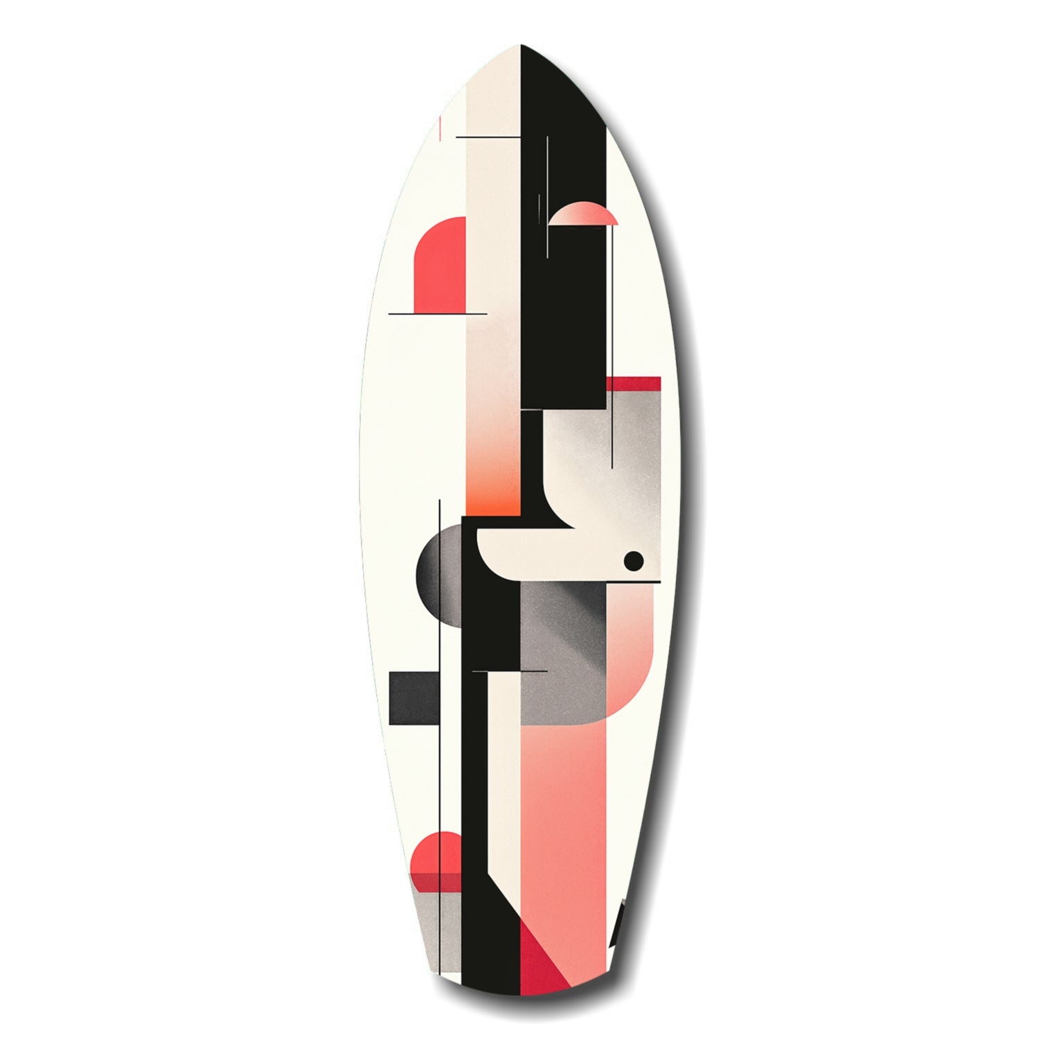 Modern Wave Harmony coastal glass wall art print