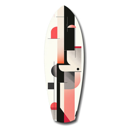 Modern Wave Harmony coastal glass wall art print