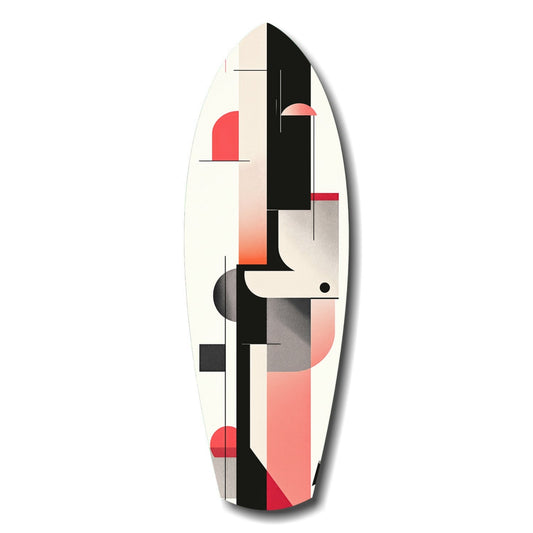 Modern Wave Harmony coastal glass wall art print