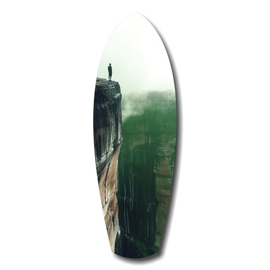 Solitude glass wall art abstract decor