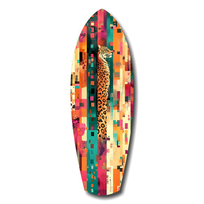 Camouflaged Tiger glass wall art print