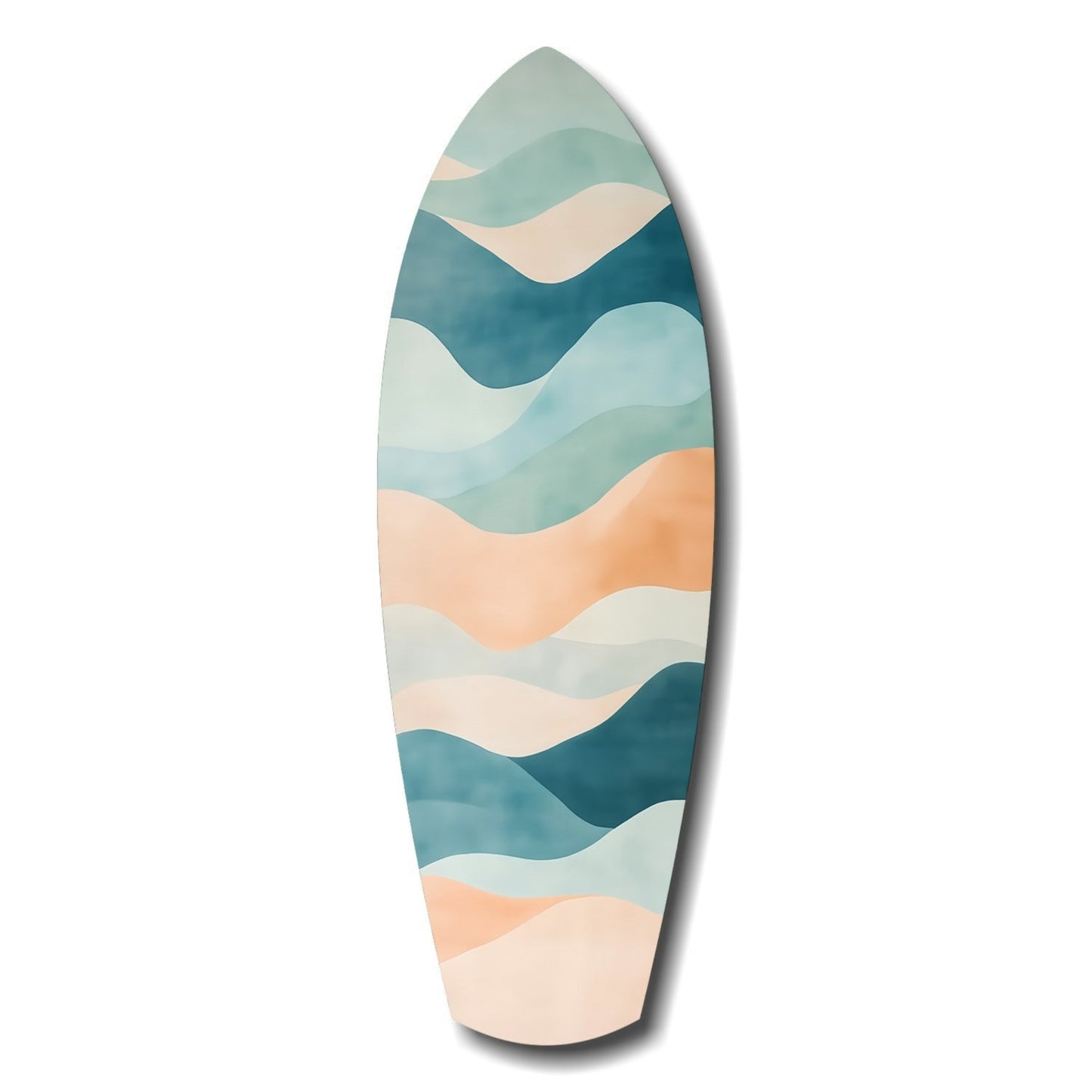 Colors of the Sea coastal glass wall art print