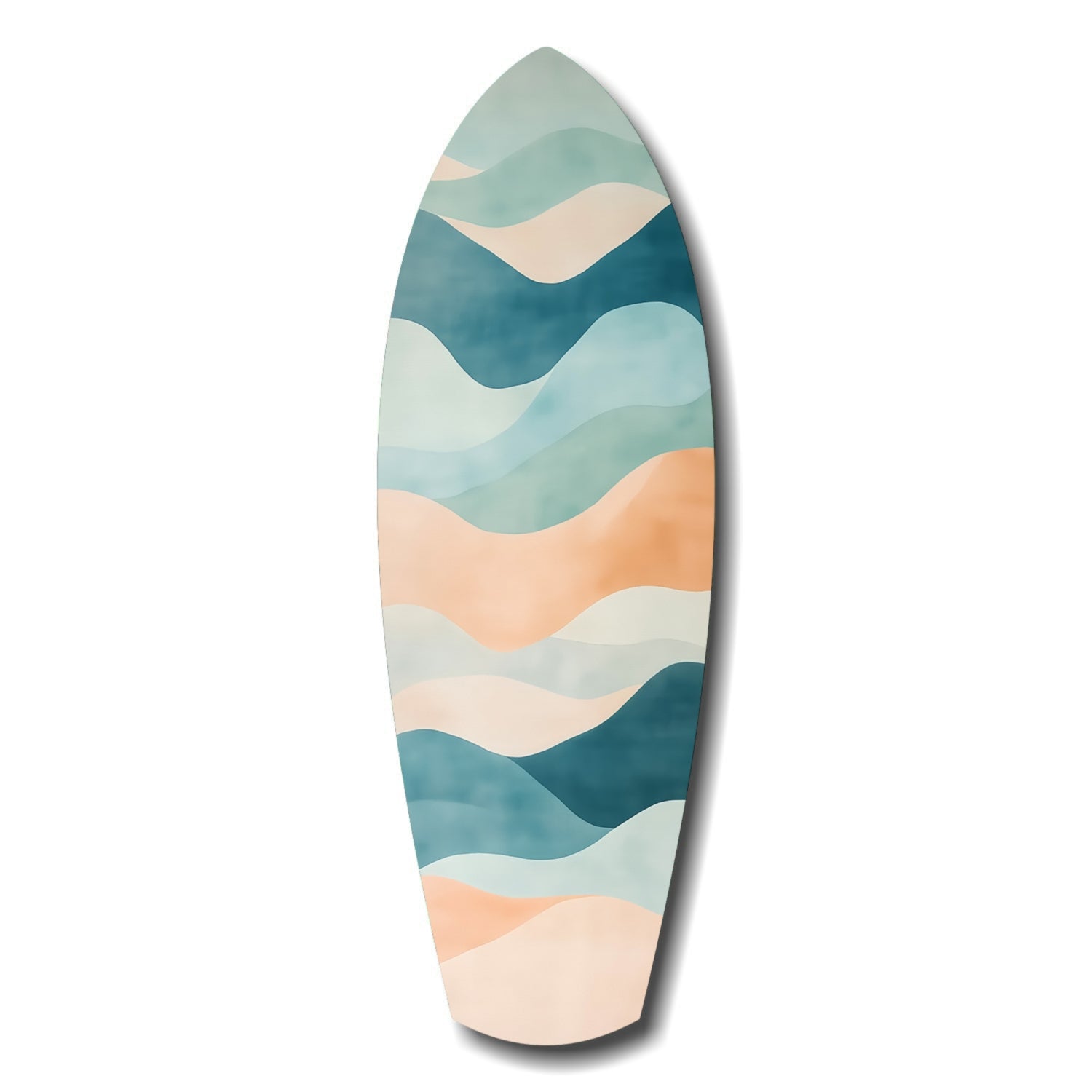 Colors of the Sea coastal glass wall art print