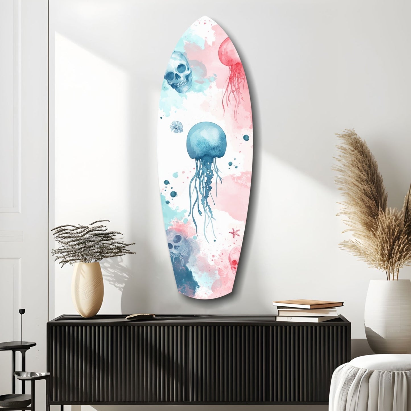 Jellyfish Glass Wall Art