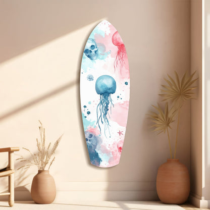 Jellyfish Glass Wall Art