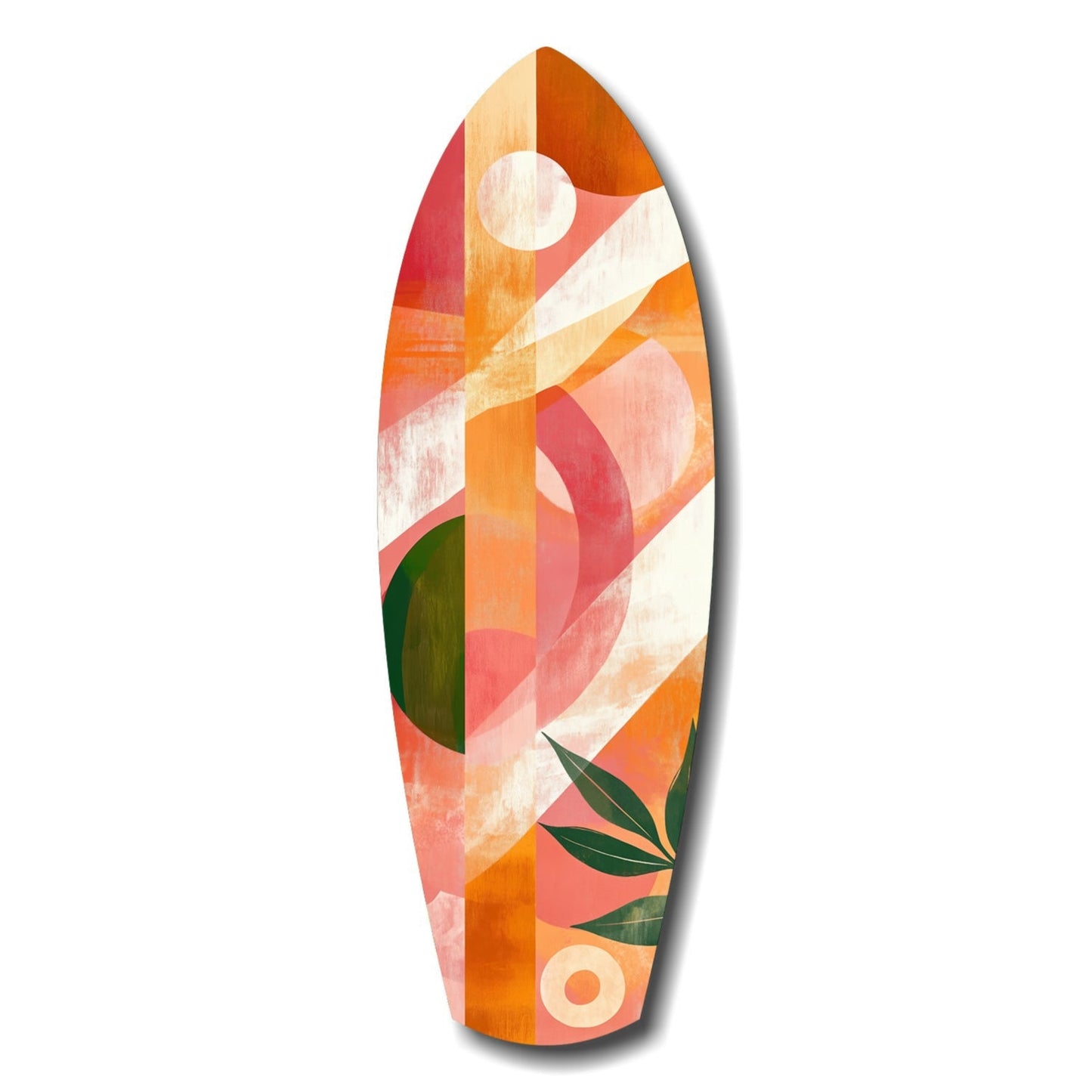 Sunset in Motion tempered glass wall art hanging indoors