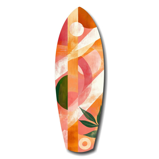 Sunset in Motion tempered glass wall art hanging indoors