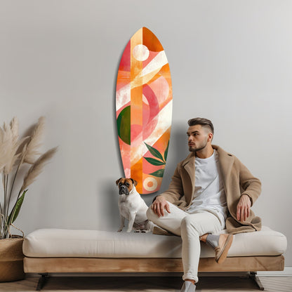 Sunset in Motion Glass Wall Art