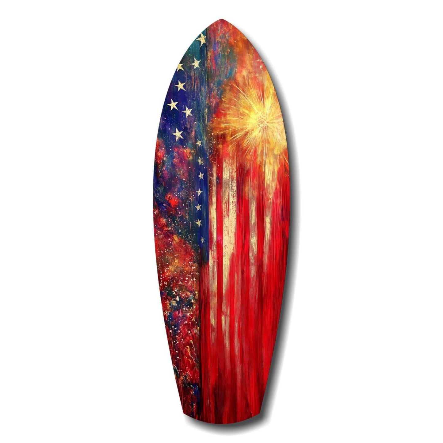4th of July glass wall art