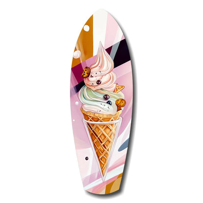 Ice Cream Dream glass wall art playful design