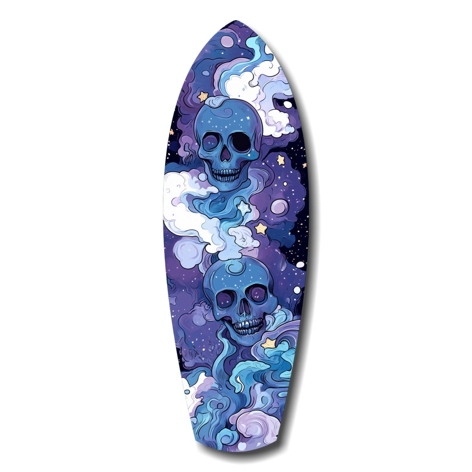 Midnight Skull glass wall art