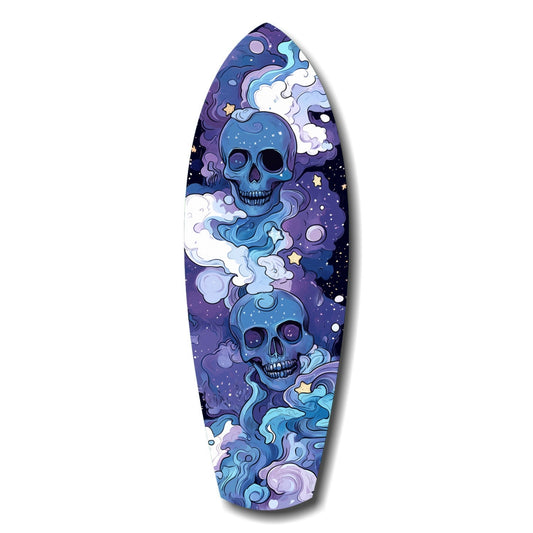 Midnight Skull glass wall art
