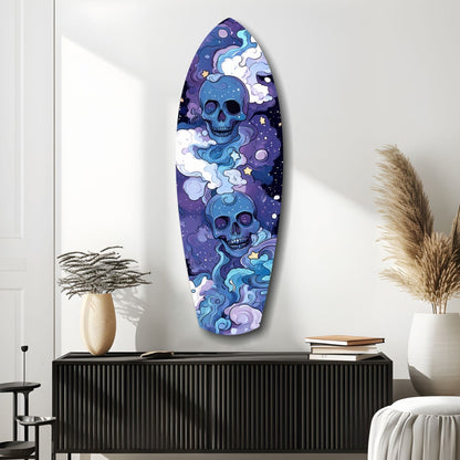 Midnight Skull Glass Wall Art