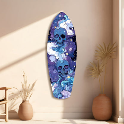 Midnight Skull Glass Wall Art