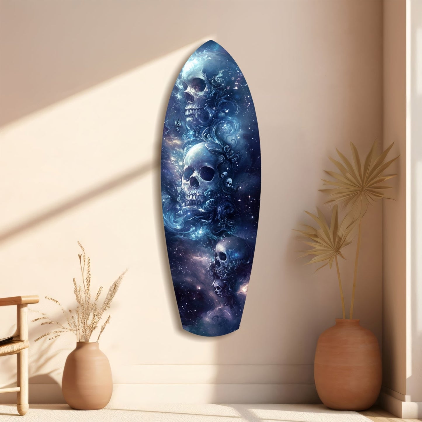Midnight Skull Glass Wall Art