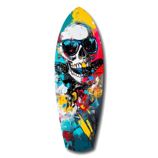 Street Soul Graffiti Skulls glass wall art street-art print