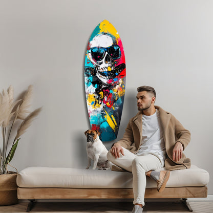 Street Soul Graffiti Skulls Glass Wall Art