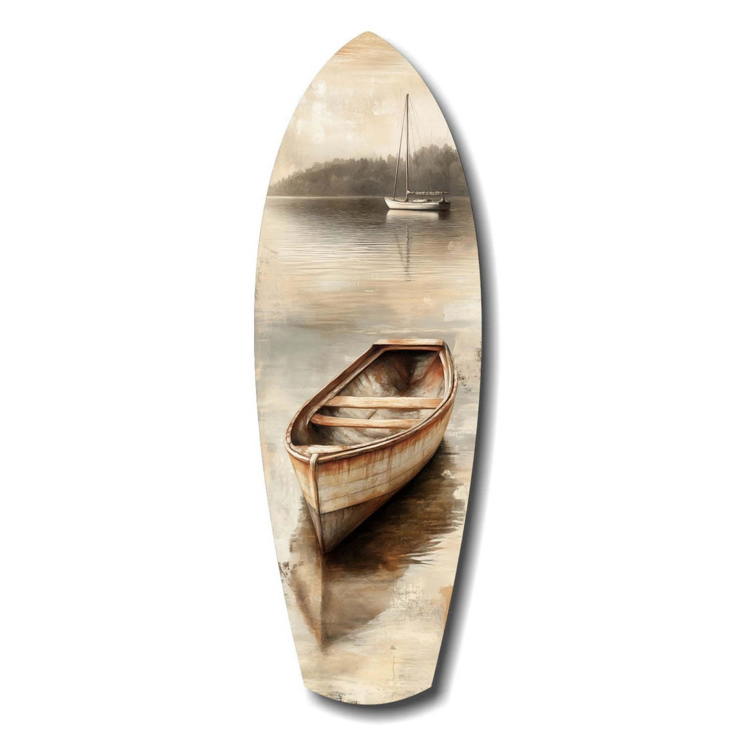 Drift of Solitude abstract glass wall art