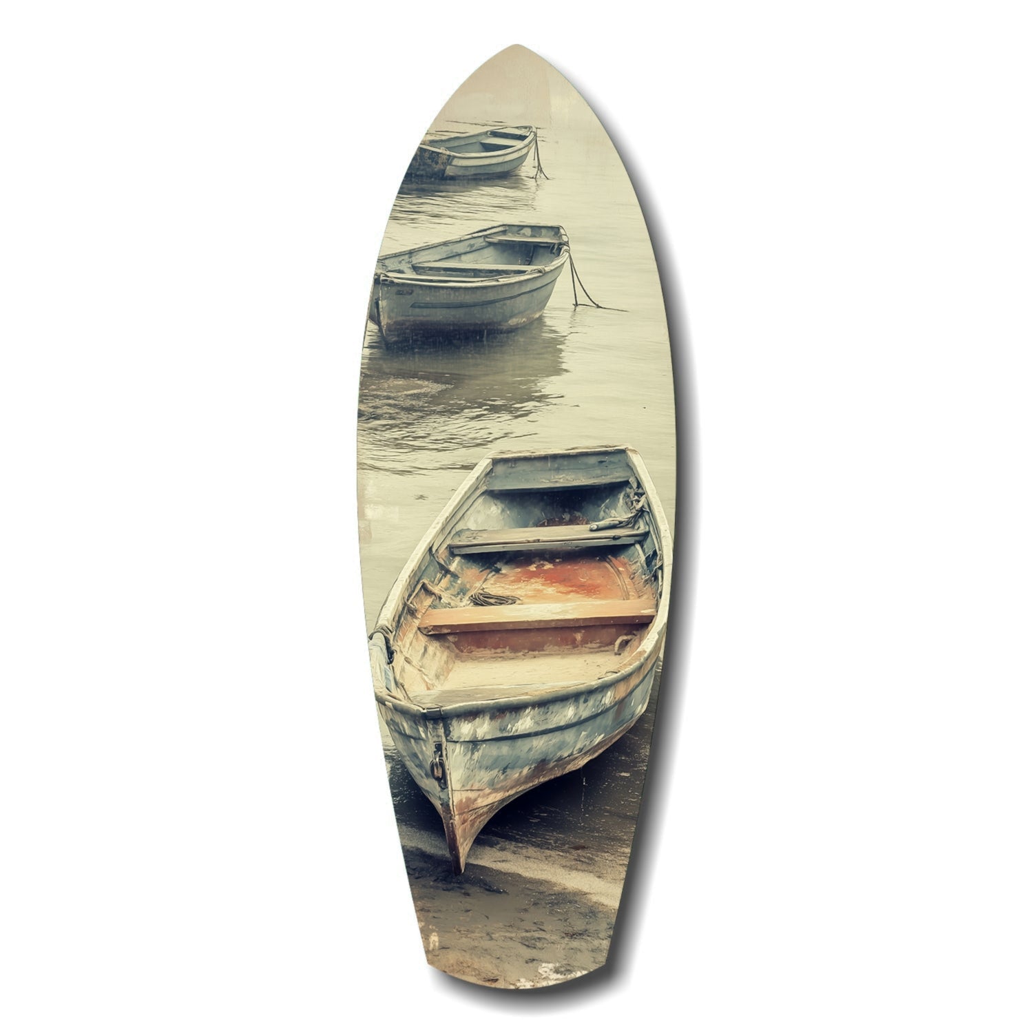 Drift of Solitude glass wall art moody print