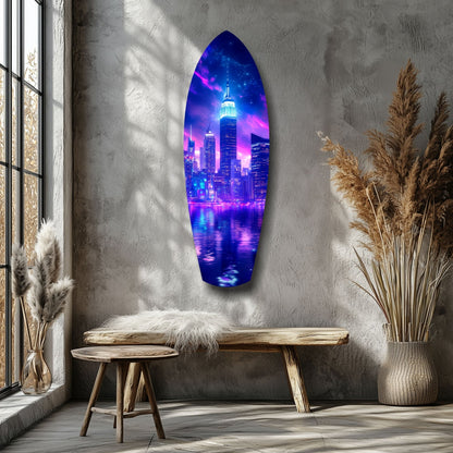 Empire City V2 Glass Wall Art