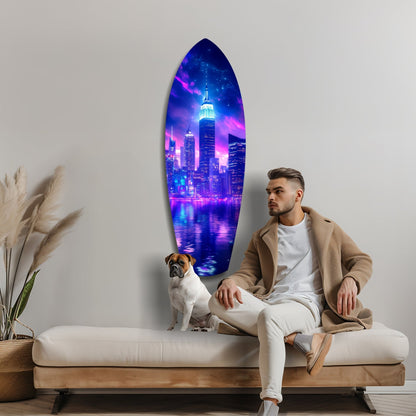 Empire City V2 Glass Wall Art